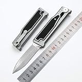 Klappmesser 7.6' Taschenmesser Robust aus knopfdruck Alu & Stahl outdoor messer survival, Aluminium edc messer, D2 Jagdmesser, Klein einhandmesser scharfes, Einzigartig pocket folding neck knife/clip