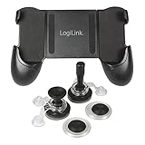 LogiLink AA0118 Mobiles Touchscreen Gamepad - Smartphone Controller für Android und iOS Schwarz
