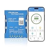 【20A Bluetooth Laderegler Solar 12V】Y&H Solar Laderegler 12V/24V Solar Ladegerät Controller Solarpanel Intelligente Solarladeregler PWMs mit USB Port PV:50V für Blei Säure, LiFePO4,Lithium Batterien