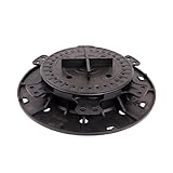 Gartenwelt Riegelsberger justierbarer Plattenlager PRO Stelzlager Stellfuß für Terrassen-Platten Keramik Stein Beton Fliesen höhenverstellbar 40-64 mm | 10 Stück