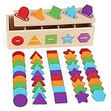 KMTJT Montessori Spielzeug | Farbsortierung & Stapeln Passende Lernsortierspielzeug für Kleinkinder von 1-3 Jahren | Lernspielzeug als Geschenk für 2 jährige Jungen und Mädchen