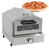 Beachtiful Gas-Pizza- und Lebensmittel-Outdoor-Ofen für Camping, Hinterhof, Tailgating, Pizzamaker aus Edelstahl auf der Arbeitsplatte mit Pizzastein, Gewerblich/Privat
