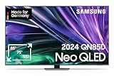 Samsung Neo QLED 4K QN85D Fernseher 55 Zoll, Samsung TV mit Neural Quantum 4K AI Gen2 Prozessor, Quantum-Matrix-Technologie, AI 4K Upscaling, Smart TV, KI TV, GQ55QN85DBTXZG, Deutsches Modell [2024]