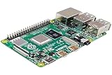 Raspberry Pi 4 Modell B; 4 GB, ARM-Cortex-A72 4 x, 1,50 GHz, 4 GB RAM, WLAN-ac, Bluetooth 5, LAN, 4 x USB, 2 x Micro-HDMI