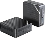 MINIS FORUM Mini PC UM773 Lite, AMD Ryzen 7 7735HS 8 Kerne skalierbar bis 4,75 GHz, Barebone-Version ohne RAM/SSD Mini-Desktop-Computer, BT, HDMI×2/USB 4 Port, RJ45 2,5G LAN, USB3.2×2