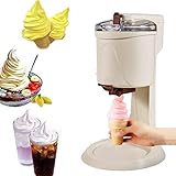 MZBDYYF Soft Serve Ice Cream Machine - Heimathäuser Küche Automatisch Mini -Frucht -Soft -Serve -Eismaschine, gesunder, einfacher One Push -Betrieb