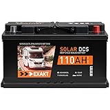 Solarbatterie 12V 110Ah EXAKT DCS Wohnmobilbatterie Bootsbatterie Solar Batterie verschlossen SMF wartungsfrei ersetzt 100Ah 105Ah