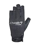 Chiba Unisex Klettersteighandschuhe 66208 Via Ferrata X-trem mit verlängerten Fingern, Größe XL, Farbe Schwarz