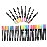 Happyyami 36 Stück Umrissstift schreibkladde schönschreibstifte leuchtmarker fluoreszierende stifte markierungsstift funkeln Pastell Mark Stifte Textmarker schicke Marker Kunststifte Acryl