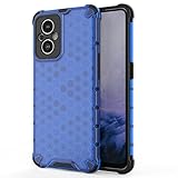 Handyhülle Helles Case OnePlus Nord N20 5g, Transparent Honeycomb 360 Ganzkörper-Abdeckung PC + TPU. Schockfeste Telefonabdeckung Durable protection (Blu)