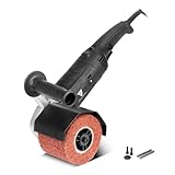 STAHLWERK Satiniermaschine SM-1500 ST mit 1.500 W Leistung und 600 - 3.200 U/min für 125 mm Satinierwalzen Bürstenschleifer | Walzenschleifmaschine | Bürstenschleifgerät | Schleifroller
