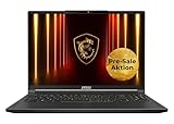 MSI Stealth A16 AI+ Gaming-Laptop, 16' QHD+ 240 Hz OLED Display, AMD Ryzen™ AI 9 HX 370, NVIDIA GeForce RTX 5070 Ti, 32 GB LPDDR5X, 2 TB SSD, Windows 11 Home, QWERTZ Tastatur, A3XWHG-044