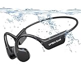 Relxhome Knochenschall Kopfhörer, Kopfhörer Schwimmen Eingebaute 32GB Speicher, MP3 Sport Kopfhörer Bluetooth 5.3, IPX8 Wasserdicht, Open Ear Kopfhörer für Schwimmen Laufen, 10 Stunden Spielzeit