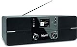 TechniSat DIGITRADIO 371 CD BT - Stereo Digitalradio (DAB+, UKW, CD-Player, Bluetooth, Farbdisplay, USB, AUX, Kopfhöreranschluss, Kompaktanlage, Wecker, 10 Watt, Fernbedienung) schwarz/silber