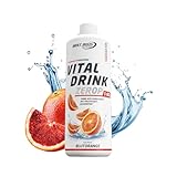 Best Body Nutrition Vital Drink ZEROP® - Blutorange, Original Getränkekonzentrat - Sirup - zuckerfrei, 1:80 ergibt 80 Liter Fertiggetränk, 1000 ml