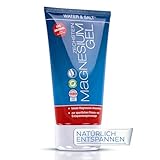 Water & Salt® 150ml Magnesium Gel [DERMATOLOGISCH GETESTET] - Magnesium Salbe hochdosiert - Zertifiziertes & reines Naturprodukt - Magnesium Lotion - für Sport & Muskelentspannung