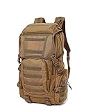 GAROEN Wanderrucksäcke Outdoor-Tasche Rucksäcke zum Wandern Reiten Angeln Rucksack Damen Freizeit Reiserucksack (Braun)