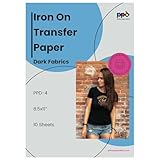 PPD 10xA4 Inkjet Premium Transferpapier für dunkles Textil, Bügeleisen und Transferpresse PPD-4-10