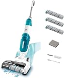Leifheit Set Akku Saugwischer Regulus Aqua PowerVac inkl. Zubehör, saugen und wischen, Leichter Nasssauger mit leistungsstarken 24V, kabelloser Waschsauger mit 22min Akku-Laufzeit und Standfunktion