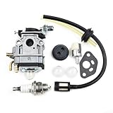 HomeVortex Motorvergaser-Kit für Kawasaki TH23, TH26, TH34 23CC-35CC Trimmer, Freischneider, Gebläse, Ersatzteil mit Dichtungssatz