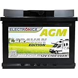 Electronicx 12V 80Ah Gel-Batterie – Zyklenfeste Solarbatterie für Wohnwagen, Camping und Marine – Wartungsfrei – Extrem lange Lebensdauer für Wohnmobile, Boote und autarke Stromversorgung