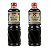 MIGASE® Set 2x1L Sojasauce, natürlich gebraut in der praktischen PET Spenderflasche inklusive einer gratis Teigkarte der Marke MIGASE®. Soy Sauce. Beste Qualität aus Tradition.