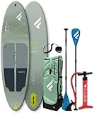 FANATIC Fly AIR SLT 10,8 SUP 2025 Grey/Green inkl. Pure Adjustable 3-Piece Paddel
