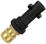 39 cm Hochdruckreiniger-Oberflächenreiniger mit 4 Rädern, Edelstahlgehäuse & 1/4 Zoll Schnellverbinder, Hochdruckreiniger-Aufsatz mit 2 Verlängerungsstäben, 2 Ersatzdüsen4000 PSI (adapter for karcher)