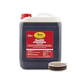Scheidler Horse-direkt Hanföl für Pferde & Hunde, 5 Liter Kanister 100% kaltgepresstes Hanföl aus dem Cannabis Sativa Samen, Naturprodukt ohne Zusatz, auch zum Barfen