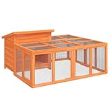 vidaXL Kaninchenstall Kaninchenställe Outdoor Kaninchenstall
