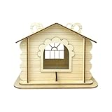 Eulenhäuser Für Draußen,Vogelhaus Aus Holz Für Garten Und Außenbereich - Rustikale Vogelhaus-Accessoires Für Baum, Terrasse, Hof, Park Und Farm Deko Als Natürlicher Lebensraum