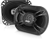 Pyle Auto Lautsprecher Set 400W 20cm x 14,5cm (6' x 8') 3-Wege Lautsprecher Boxen mit 4 Ohm Impedanz, ¾' Piezo-Hochtöner, 6cm (2,36') Einbautiefe, Autolautsprecher ASV Spule – Auto Einbaulautsprecher