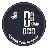 Solinder Kabelloser Fahrradcomputer, wasserdichter Fahrradtacho, multifunktionaler Fahrrad-Kilometerzähler