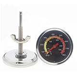 Tnfeeon Ofenthermometer mit Klammer 50 Bis 400 ℃ Professionelles Metallgehäuse Bimetalofen -Kochthermometer für Grill