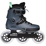 Powerslide Next Pro 110 – Urban Inline Skates für Damen und Herren mit Trinity 3-Punkt-Montage, 3x110mm Undercover Rollen & Wicked ABEC 9 Kugellager in Petrol/Dunkelblau 38-39