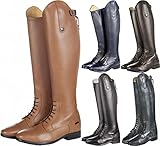 HKM Reitstiefel Valencia Lederreitstiefel Unisex Standardlänge/-Weite 36–46 Schwarz 41 EU