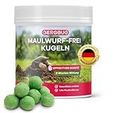 GEROBUG Maulwurf Kugeln 100 STK - Anti Maulwurf Vertreiber Kugeln, Maulwurfschreck, Maulwurf Vertreiben - Langfristige Maulwurfabwehr Made in Germany