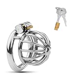 BDSMJOY Peniskäfig klein,Chastity Cage Male Metall Keuschheitskäfig Keuschheitsgürtel für Herren,Penis Käfig Cock Cage Sklaven Sexspielzeug für die Männer extrem (50 mm)