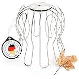 greate Dachrinnen Laubschutz Edelstahl 87 bis 100mm einstellbar - Fallrohrschutz als Regenrinnen Laubschutz - Laubfang Fallrohr, Dachrinnen Sieb, Sieb für Regenfallrohr, Sieb Dachrinne