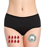 NoBlood Perioden Unterwäsche = 2-3 Tampons - Waschbar - Baumwolle - Ökologisch - Menstruation - Unterwäsche für die Periode - Periodenslips - Absorbierend - Mädchen Damen - XXS / 4XL (Ultra, L)