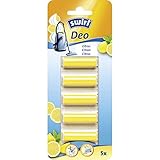 Swirl Deo-Sticks Citrus für Staubsauger – lang anhaltender Frischeduft, neutralisiert unangenehme Gerüche, einfach anzuwenden, ideal für alle Staubsauger und Tierhaushalte, 5 Stück pro Packung