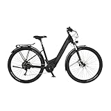 FISCHER E-Bike ATB TERRA 8.0i, Elektrofahrrad für Damen und Herren, RH 43 cm, Mittelmotor 90 Nm, 36 V Akku, Schwarz