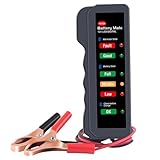 Cabilock 12V Batterietester Für Autos Tragbarer Batteriedetektor Zur Überprüfung Von Ladezustand Und Startleistung Langlebiger Batterieanalysator Ohne Batterie Präzise Messungen
