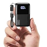 INIU Power Bank, 45W 10000mAh Mini Powerbank für Laptop, Mit Starkem USB-C Kabel, High-Speed portables Ladegerät USB C In&Out, Akkupack für iPhone 16/15/14/13, Samsung, Google, MacBook, iPad und mehr