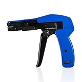 Kabelbinderpistole, Dechengbao Professional Zip Tie Gun - Kabelbinderbefestigung und abgeschnittene Kabelbinderpistole, Installieren und Schneiden von Kunststoff-Nylonbändern Druckguss-Stahlspülung