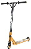 HUDORA Stunt-Scooter XR-25 Gold - Freestyle Roller für Jugendliche - Robustes T5-Aluminium - Maximales Gewicht 100 kg - ABEC 7 Kugellager - 54 x 30 x 20 cm