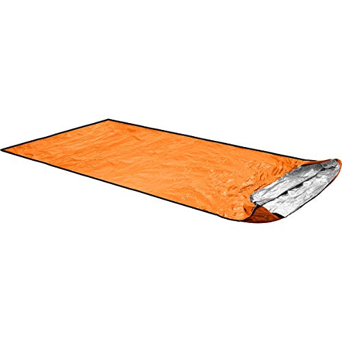 ORTOVOX Unisex – Erwachsene Bivy Ultralight Biwaksack, Shocking Orange, 235 x 110 cm (bis 2 Personen)