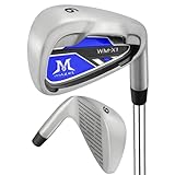 MAZEL Golf Eisen Single1,2,3,4,5,6,7,8,9, P, A,S, Edelstahl Golf Club Eisen für Männer Rechtshänder (Blue Individual Iron,RH, 6 Iron)