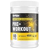 Pre Workout Pulver – Maximale Energie, Pump & Fokus – Mit Koffein, BCAAs, Citrullin & Ashwagandha – Fruchtpunsch Geschmack (450g, Pack of 1)