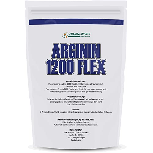 ARGININ 120 Tabletten a 1000mg Mega-Pump Preworkout no Kapseln